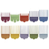 10 Piece Clipper Colored Guide Comb Set