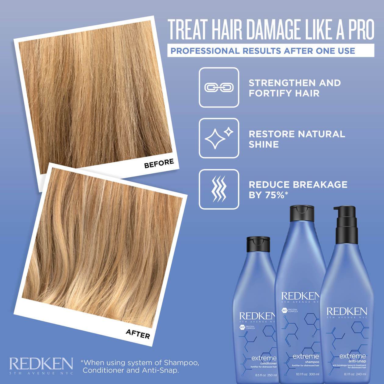 EXTREME STRENGTHENING SHAMPOO HAIR STRENGTHENING SHAMPOO FOR DAMAGED HAIR