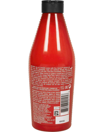 FRIZZ DISMISS CONDITIONER TAME FRIZZY HAIR WITH NOURISHING FORMULAS FOR ALL HAIR TYPES
