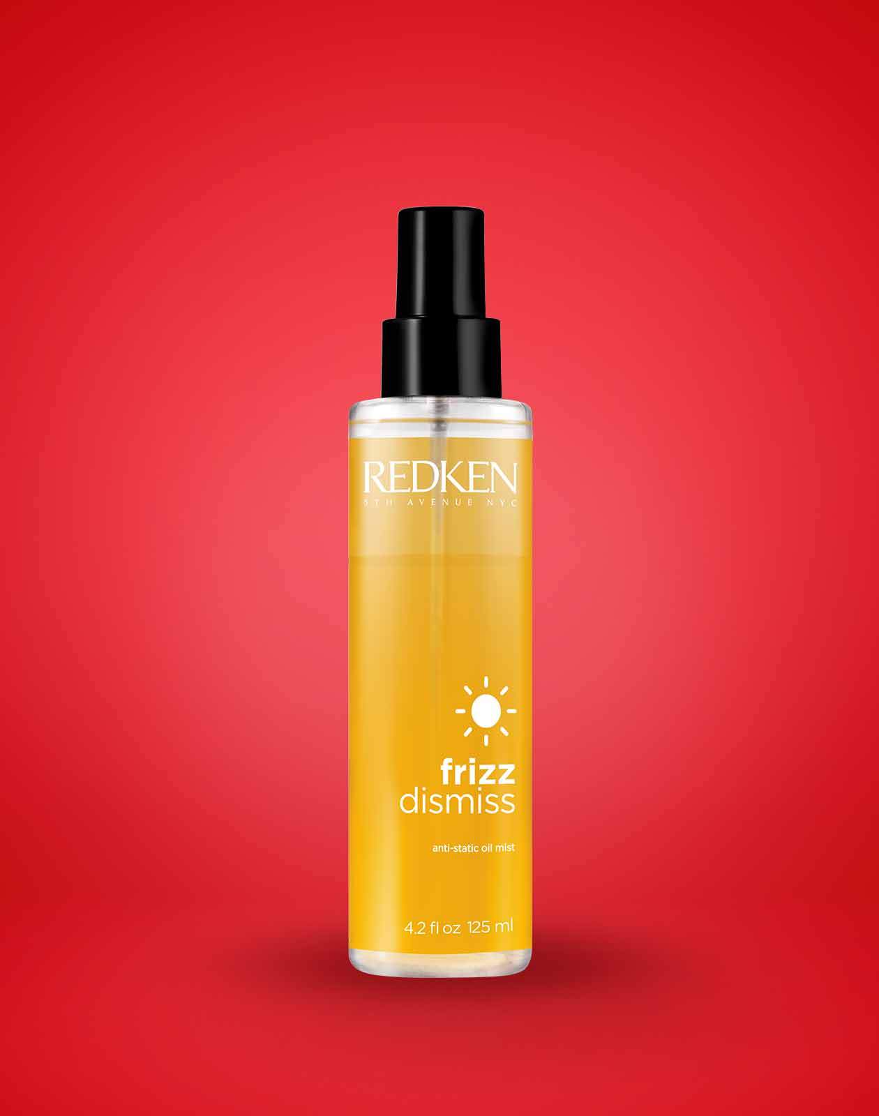 FRIZZ DISMISS ANTI-STATIC OIL MIST TAME FRIZZY HAIR WITH NOURISHING FORMULAS FOR ALL HAIR TYPES