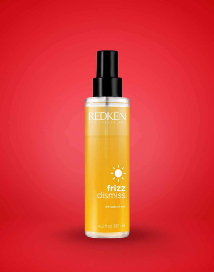 FRIZZ DISMISS ANTI-STATIC OIL MIST TAME FRIZZY HAIR WITH NOURISHING FORMULAS FOR ALL HAIR TYPES