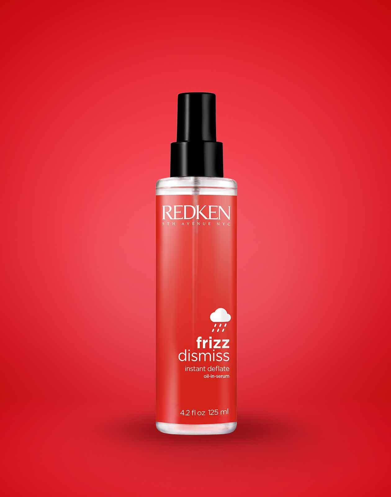 FRIZZ DISMISS INSTANT DEFLATE OIL-IN-SERUM TAME FRIZZY HAIR WITH NOURISHING FORMULAS FOR ALL HAIR TYPES