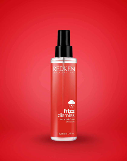 FRIZZ DISMISS INSTANT DEFLATE OIL-IN-SERUM TAME FRIZZY HAIR WITH NOURISHING FORMULAS FOR ALL HAIR TYPES