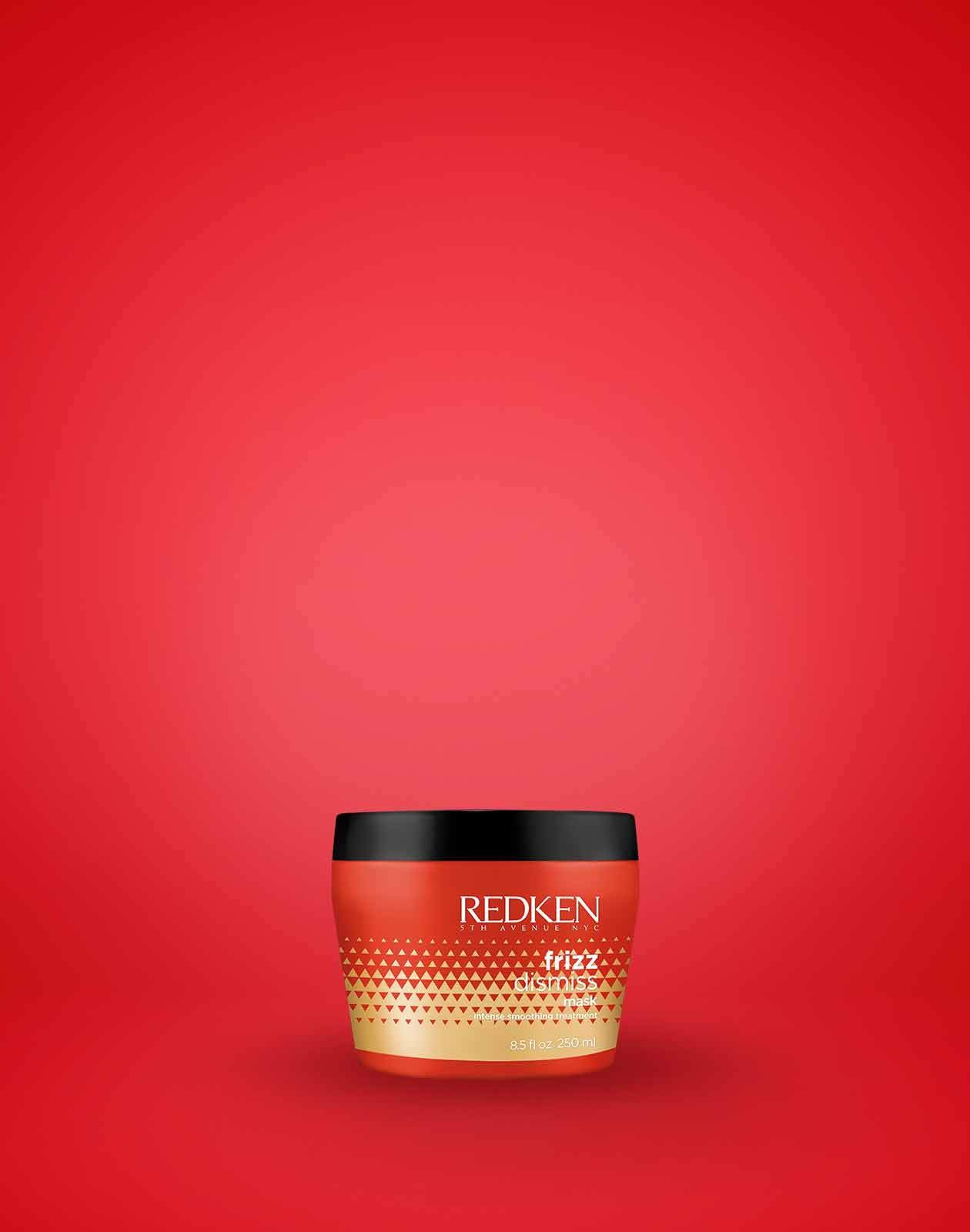 FRIZZ DISMISS MASK TAME FRIZZY HAIR WITH NOURISHING FORMULAS FOR ALL HAIR TYPES