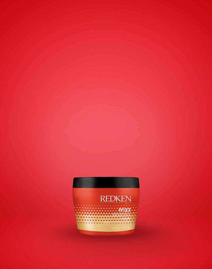 FRIZZ DISMISS MASK TAME FRIZZY HAIR WITH NOURISHING FORMULAS FOR ALL HAIR TYPES