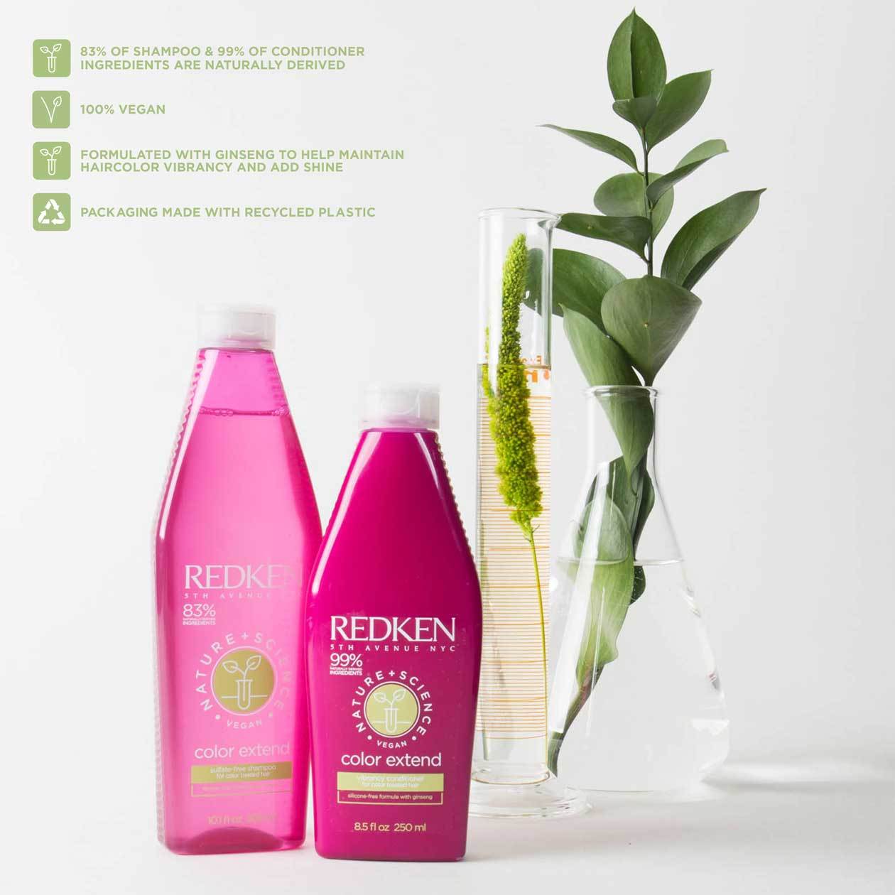 NATURE + SCIENCE COLOR EXTEND SULFATE-FREE CONDITIONER VIBRANCY CONDITIONER FOR COLOR-TREATED HAIR FORMULATED WITH NATURALLY-DERIVED INGREDIENTS