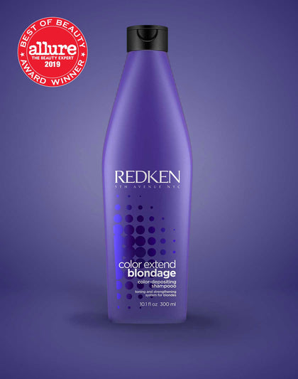 COLOR EXTEND BLONDAGE COLOR DEPOSITING PURPLE SHAMPOO CARE FOR BLONDE HAIR WITH PURPLE SHAMPOO
