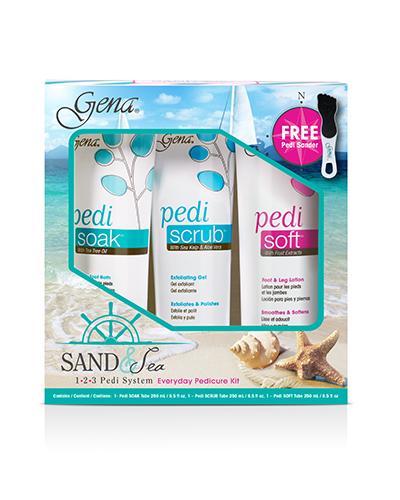 NAUTICAL SAND & SEA 3-STEP PEDI KIT